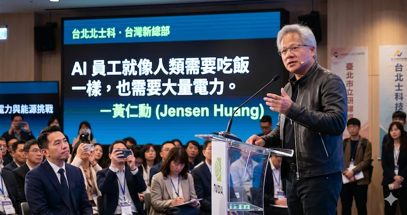 黃仁勳說台灣電不夠？來看看 AI 是怎麼回答這個問題的！